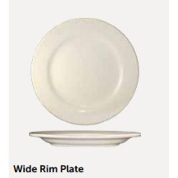 Tableware – 6.25″ Wide Rim Plate, 1 Dz